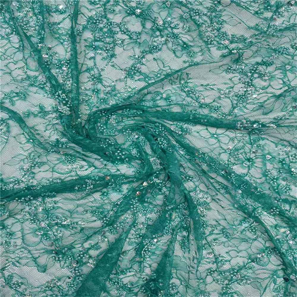 5 Yards Beaded Lace Fabric, ITM JLT206