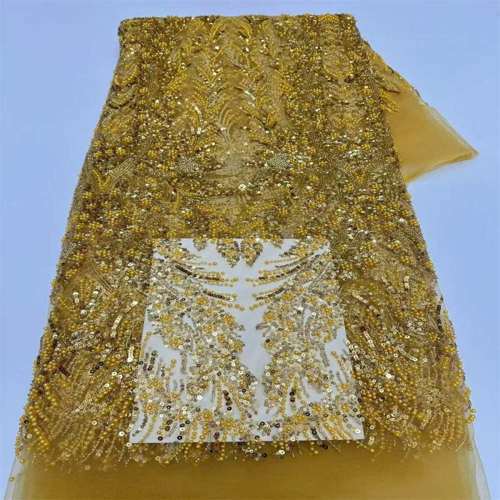 Beaded Tulle Fabric - 5 Yards | COD LIL9041