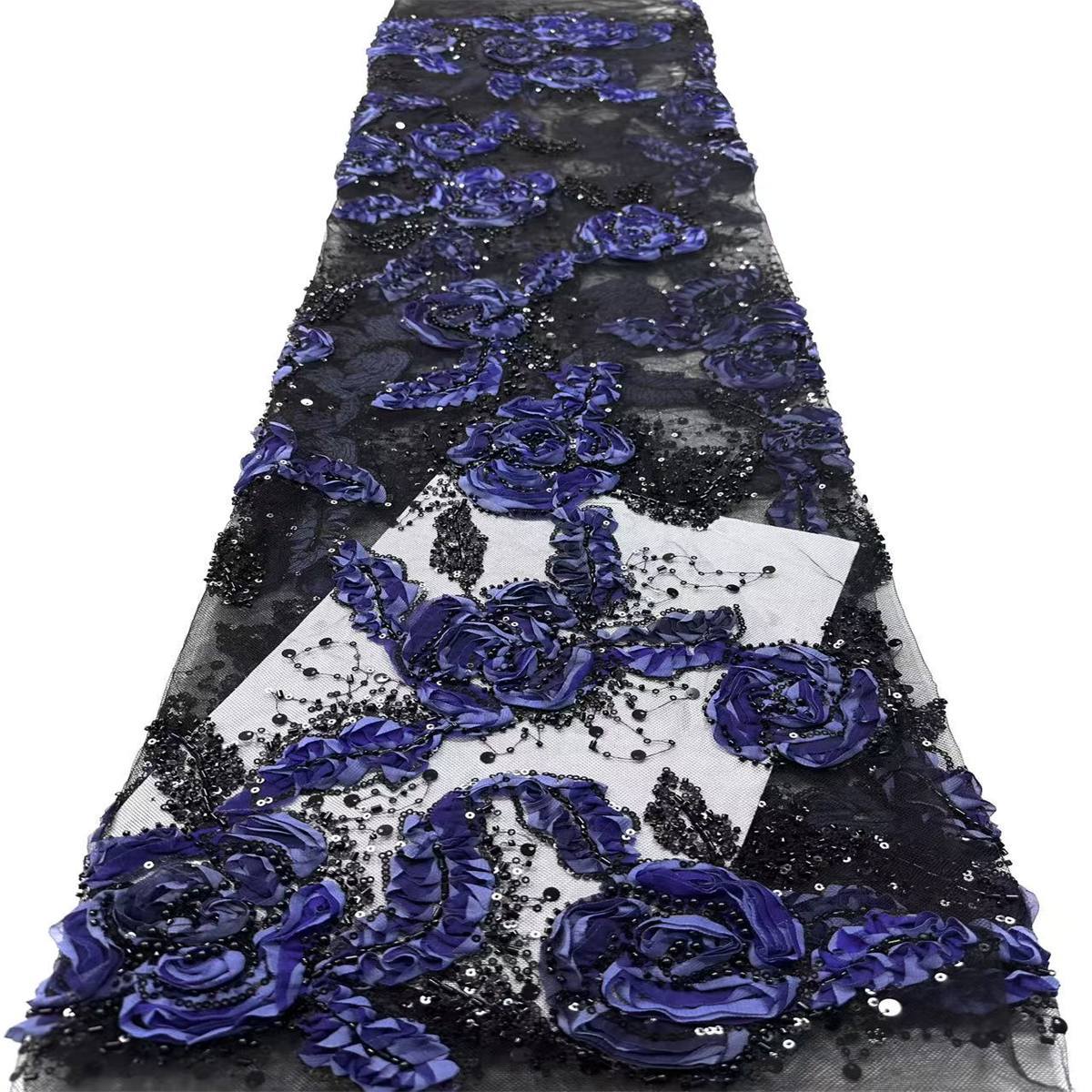 Beaded Lace Fabric for Dresses - 5 Yards | SID HN676