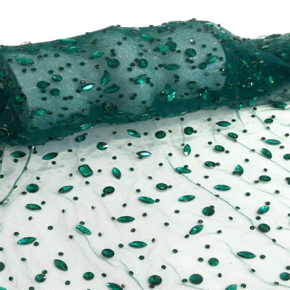 Rhinestone Tulle Fabric - 5 Yards | STY HN240