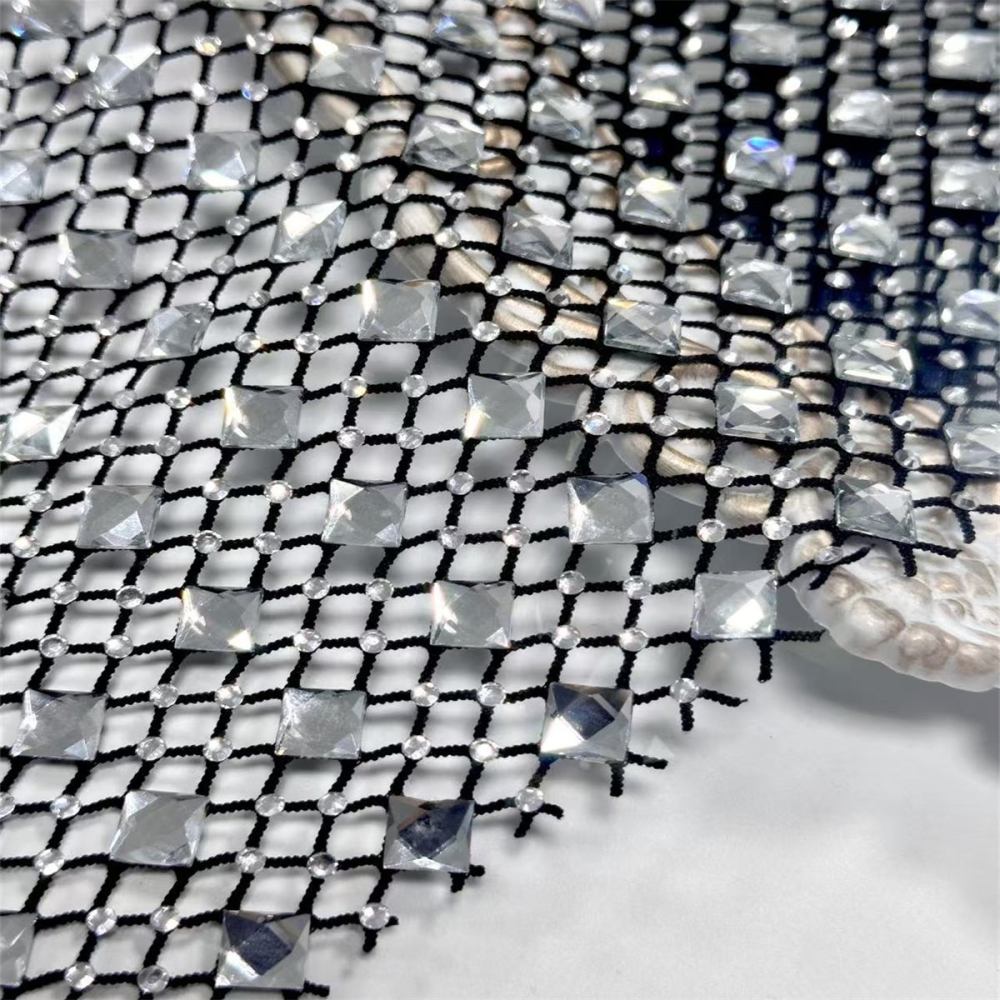 Rhinestone Net Fabric - 5 Yards | GID HN258
