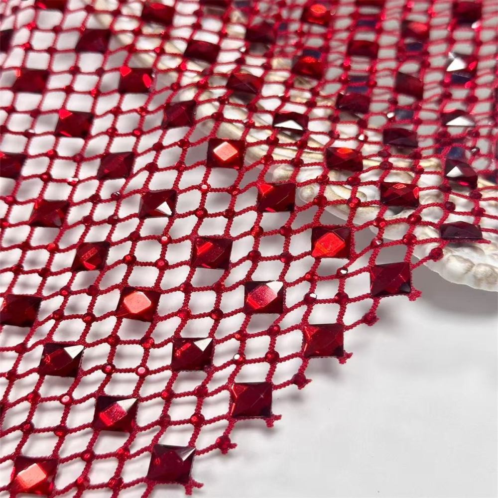 Rhinestone Net Fabric - 5 Yards | GID HN258