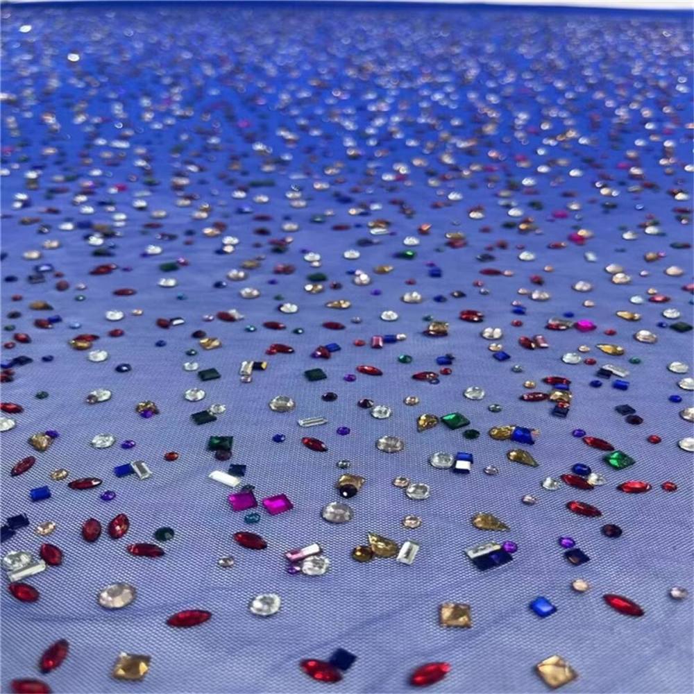 Rhinestone Tulle Fabric - 5 Yards | STY ZT119