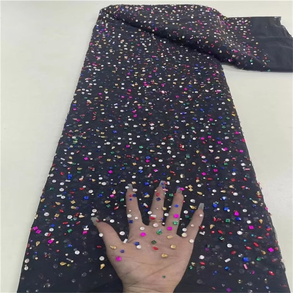 Rhinestone Tulle Fabric - 5 Yards | STY ZT119