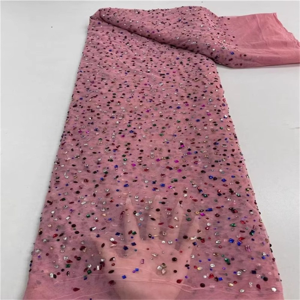 Rhinestone Tulle Fabric - 5 Yards | STY ZT119