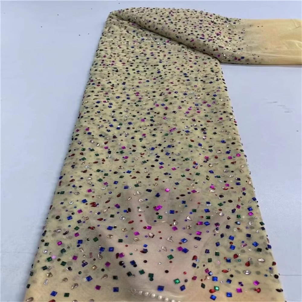 Rhinestone Tulle Fabric - 5 Yards | STY ZT119