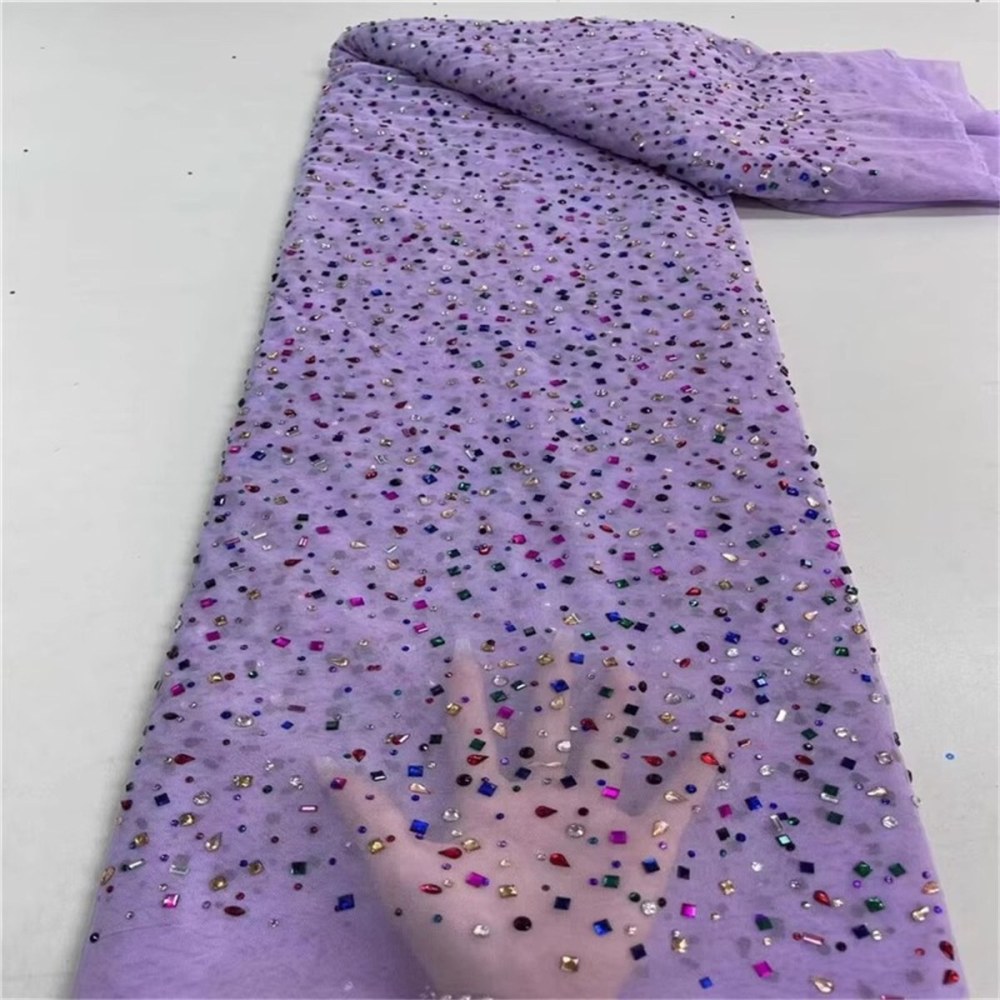 Rhinestone Tulle Fabric - 5 Yards | STY ZT119