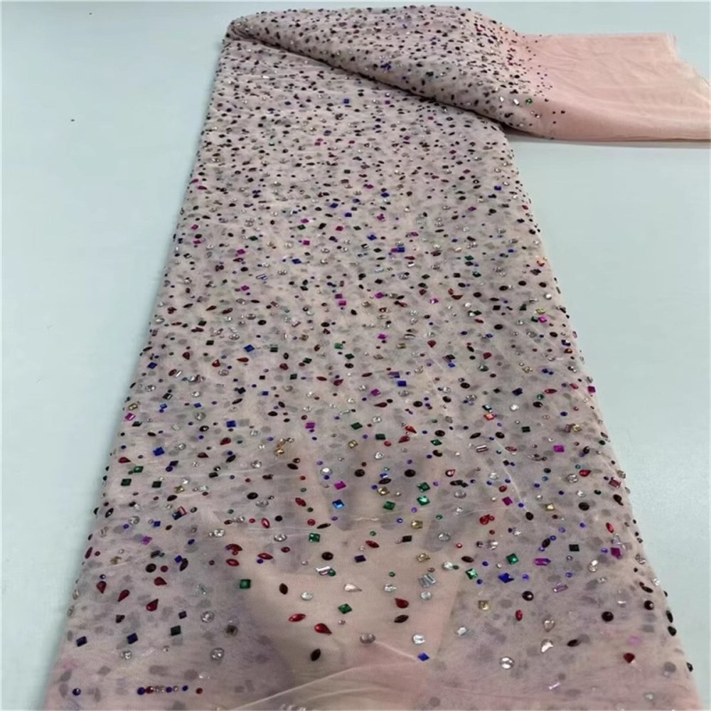 Rhinestone Tulle Fabric - 5 Yards | STY ZT119