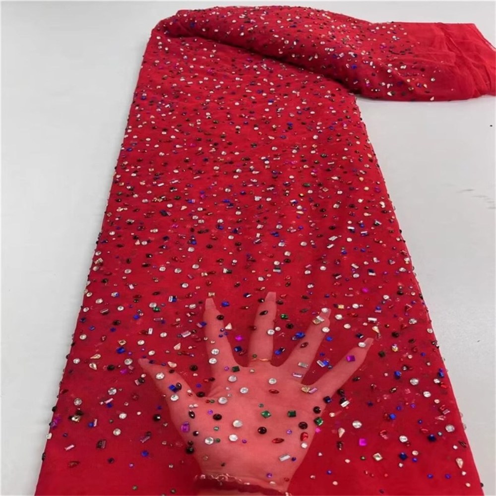 Rhinestone Tulle Fabric - 5 Yards | STY ZT119