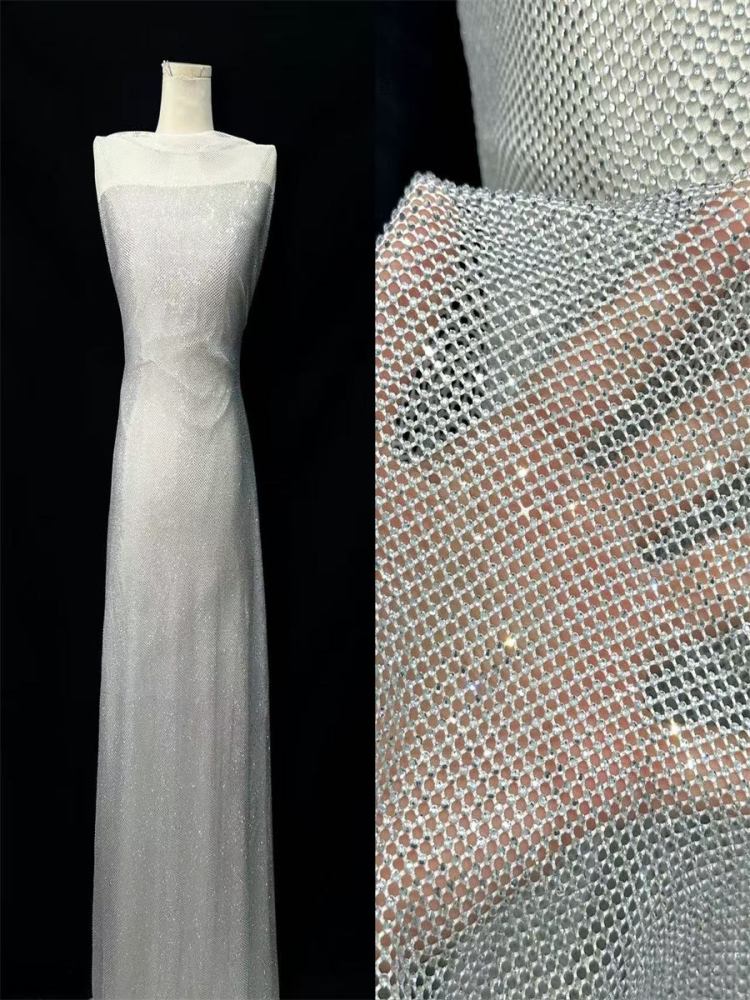 Rhinestone Net Fabric - 5 Yards | STY HN154