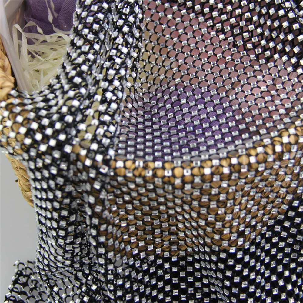 Rhinestone Net Fabric - 5 Yards | STY ZT127