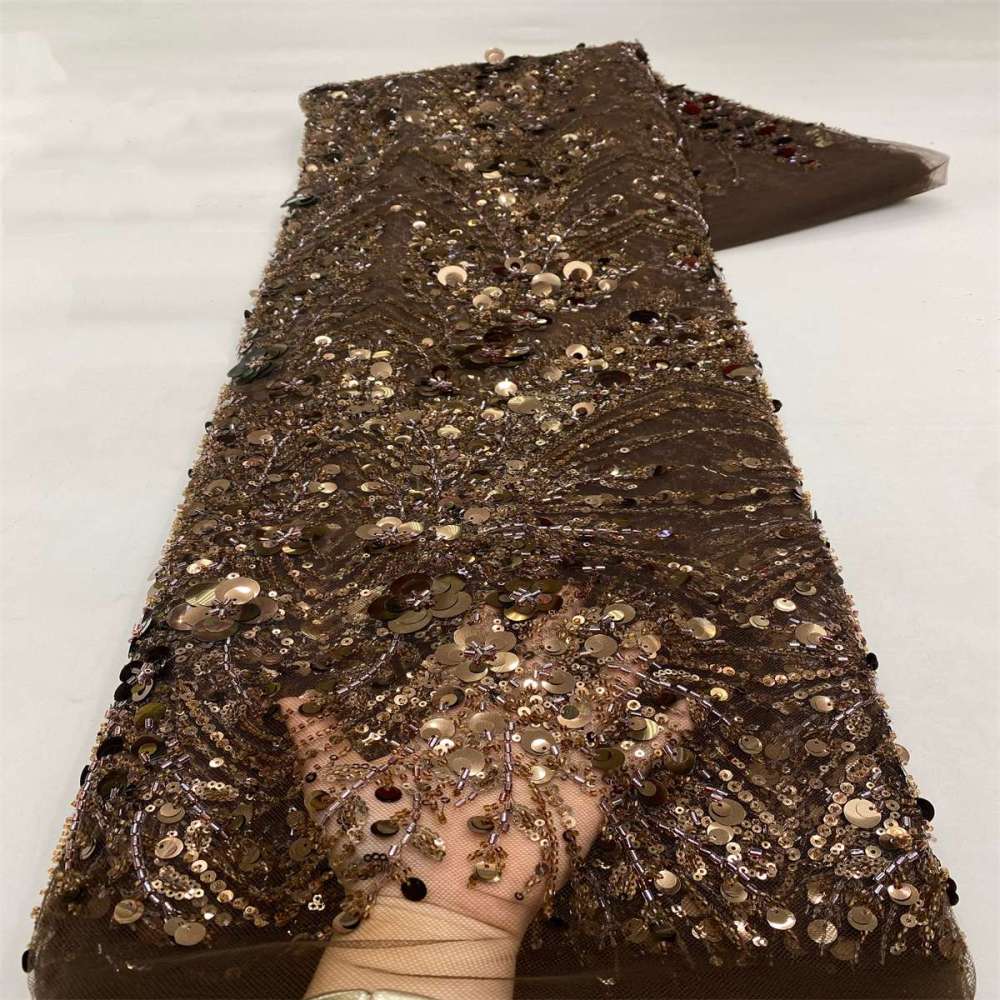 Beaded Tulle Fabric - 5 Yards | GID LiL9048