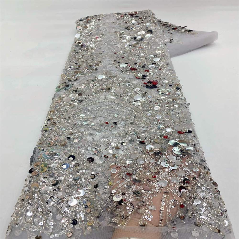 Beaded Tulle Fabric - 5 Yards | GID LiL9048