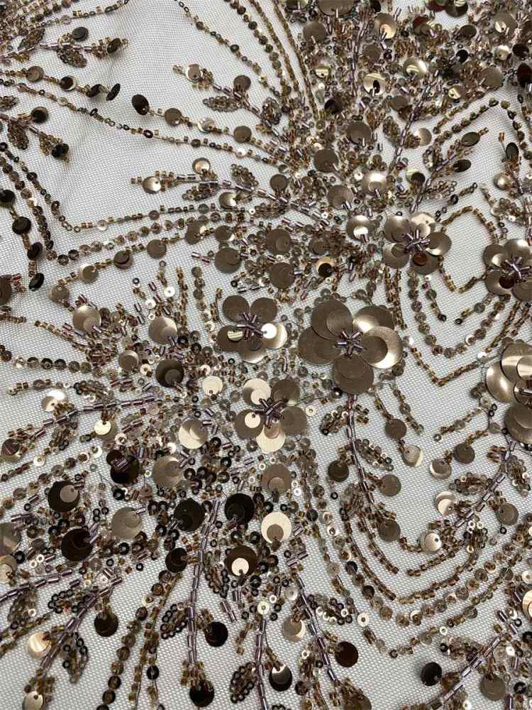 Beaded Tulle Lace Fabric - 5 Yards | MOD LiL9048