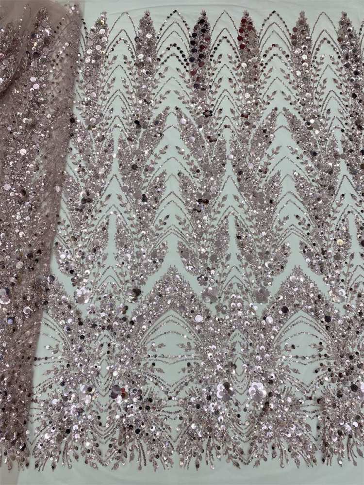 Beaded Tulle Lace Fabric - 5 Yards | MOD LiL9048