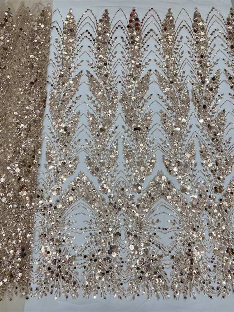 Beaded Tulle Lace Fabric - 5 Yards | MOD LiL9048