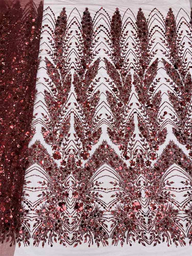 Beaded Tulle Lace Fabric - 5 Yards | MOD LiL9048