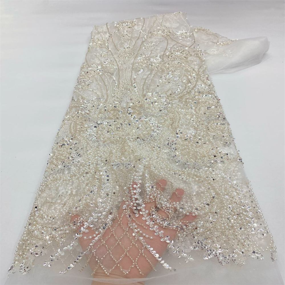 Beaded Tulle Fabric - 5 Yards | MOD LiL9050