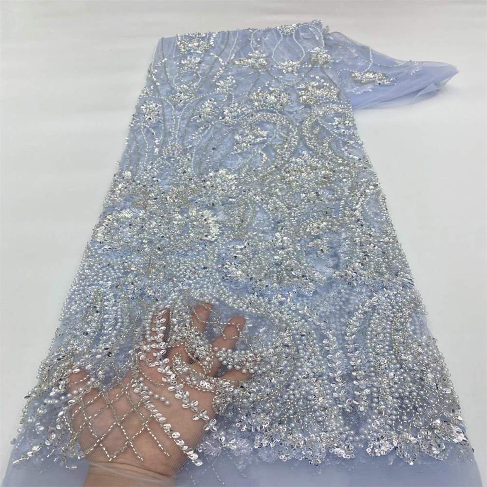 Beaded Tulle Fabric - 5 Yards | MOD LiL9050