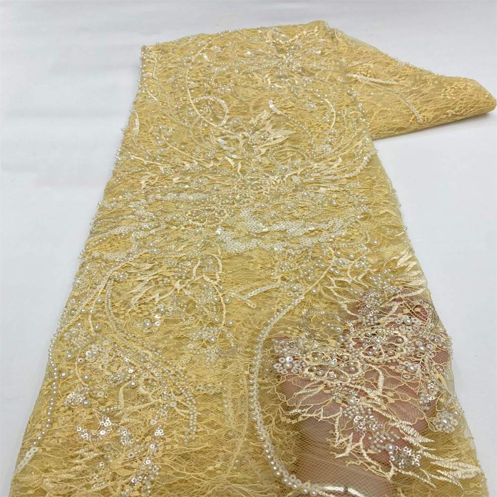 Beaded Lace Fabric - 5 Yards | MOD LiL9051