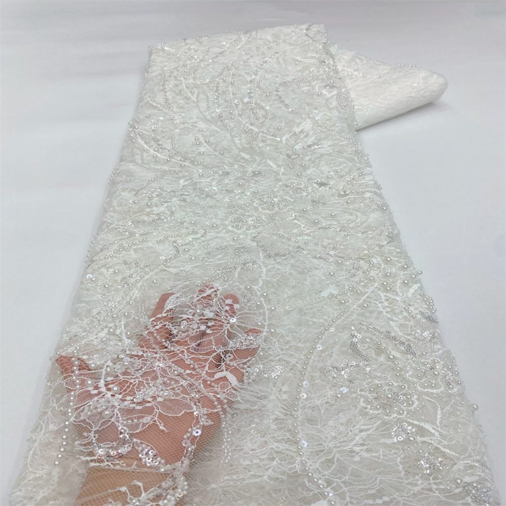 Beaded Lace Fabric - 5 Yards | MOD LiL9051