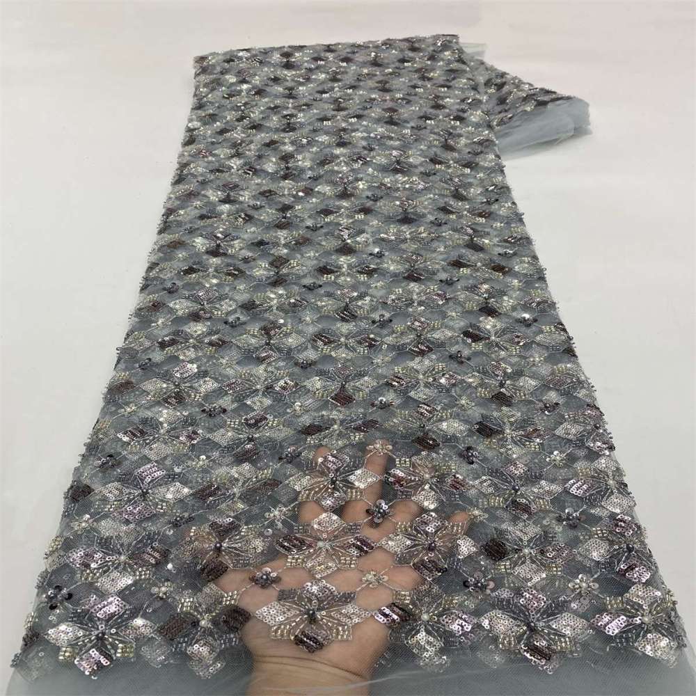 Beaded Tulle Fabric - 5 Yards | MOD LiL9052