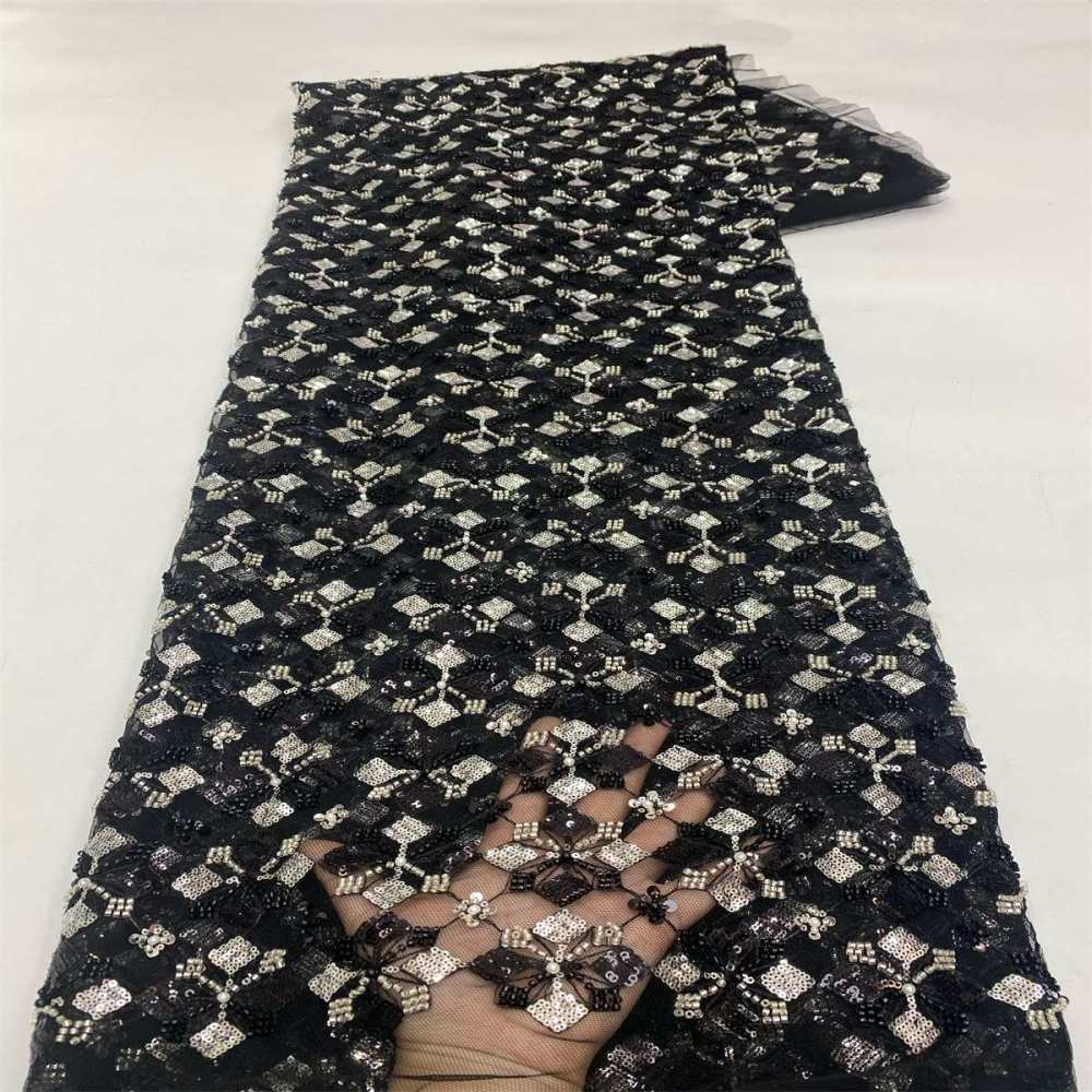 Beaded Tulle Fabric - 5 Yards | MOD LiL9052