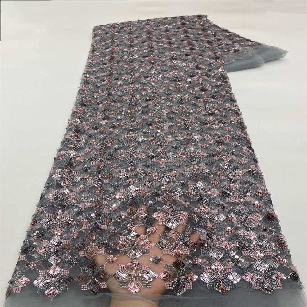 Beaded Tulle Fabric - 5 Yards | MOD LiL9052