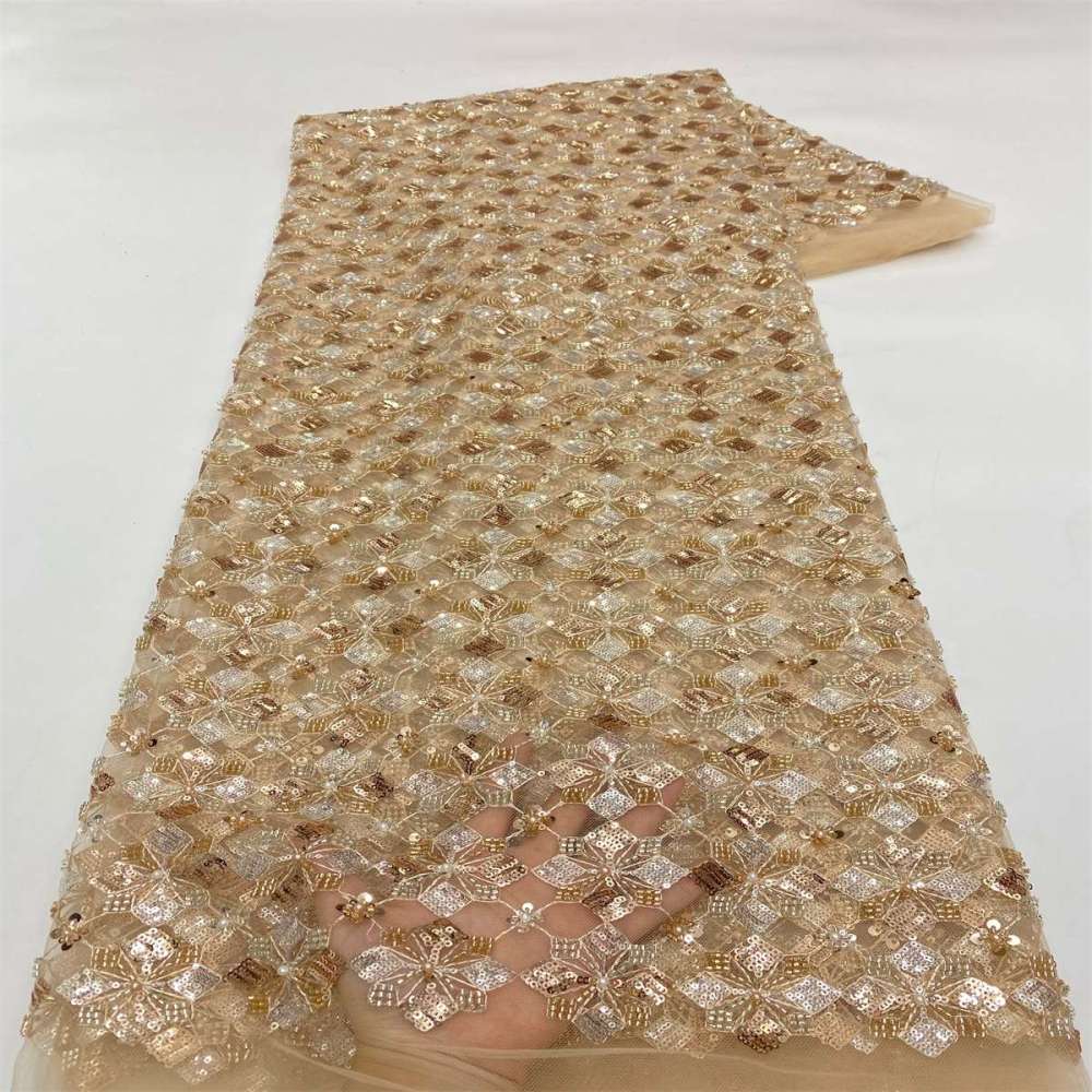 Beaded Tulle Fabric - 5 Yards | MOD LiL9052