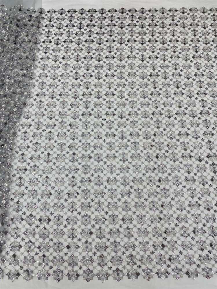 Beaded Tulle Fabric - 5 Yards | MOD LiL9052