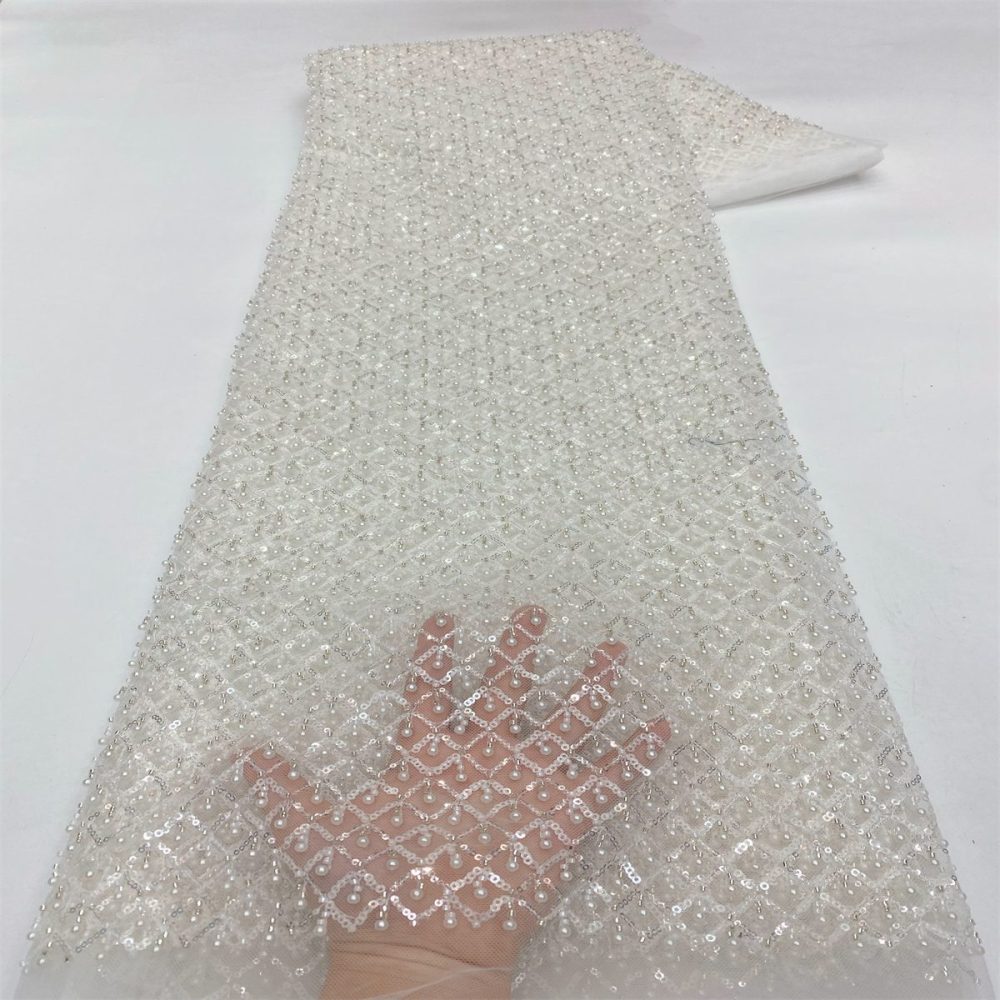Beaded Tulle Fabric - 5 Yards | MOD LiL9053