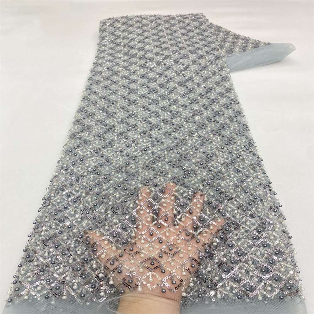 Beaded Tulle Fabric - 5 Yards | MOD LiL9053
