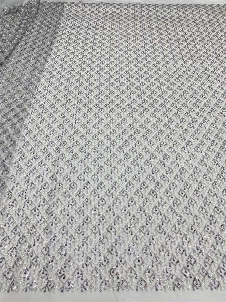 Beaded Tulle Fabric - 5 Yards | MOD LiL9053