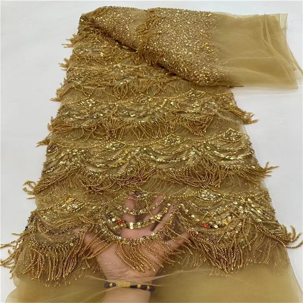 Beaded Fringe Fabric - 5 Yards | MOD JLT131