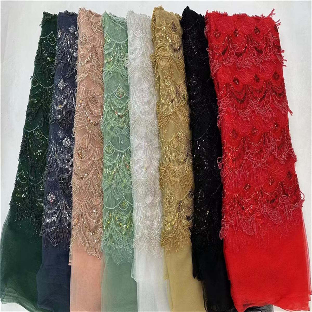 Beaded Fringe Fabric - 5 Yards | MOD JLT131