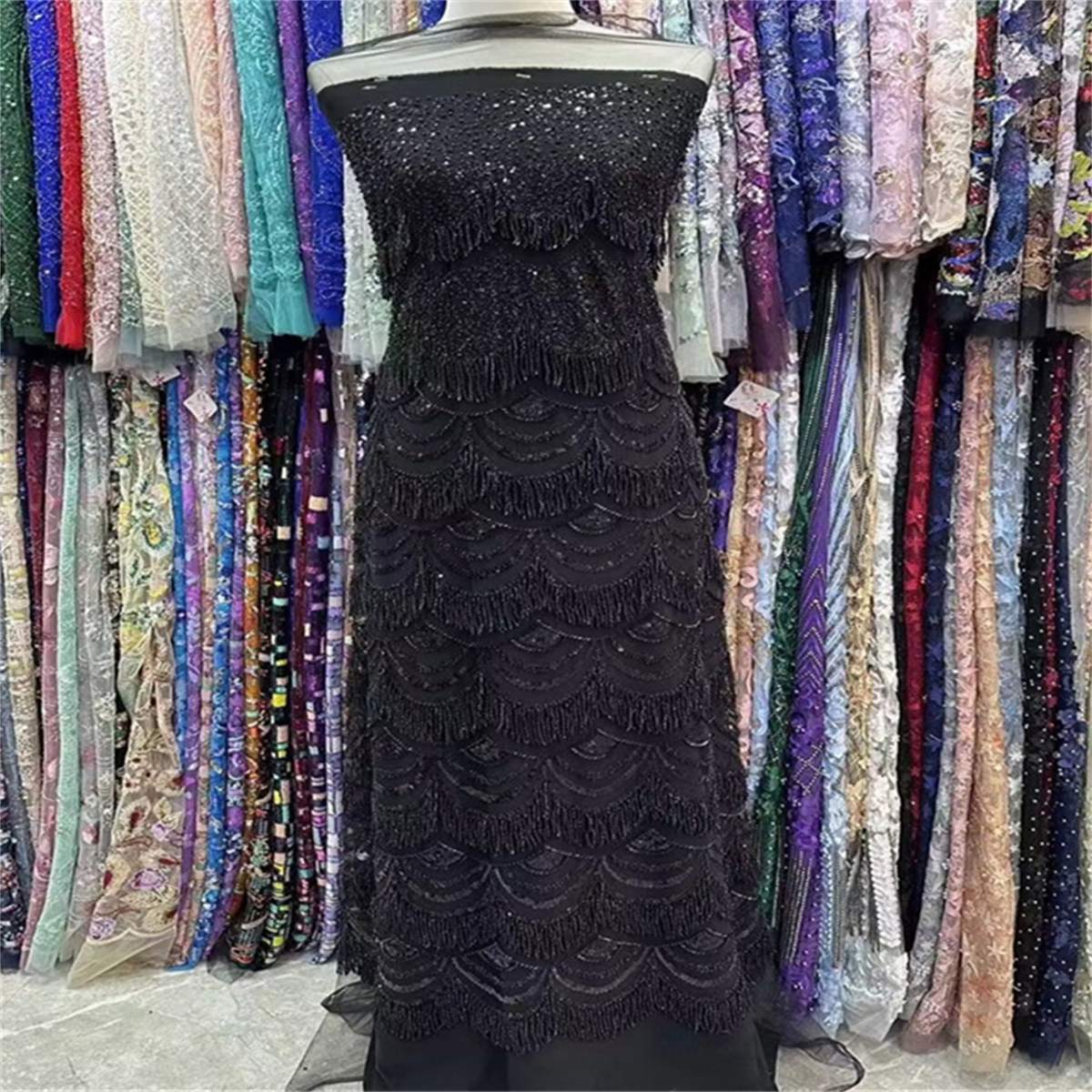 Beaded Fringe Fabric - 5 Yards | MOD JLT131