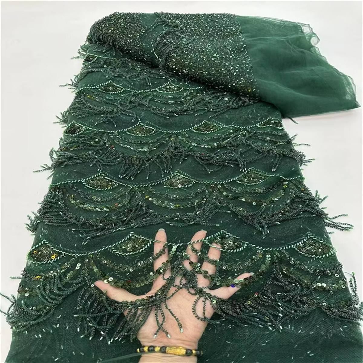 Beaded Fringe Fabric - 5 Yards | MOD JLT131