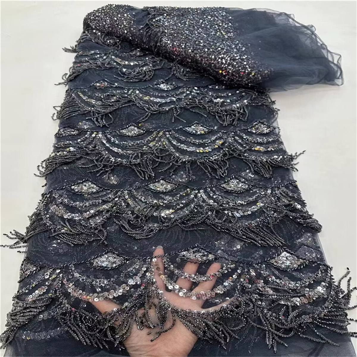 Beaded Fringe Fabric - 5 Yards | MOD JLT131