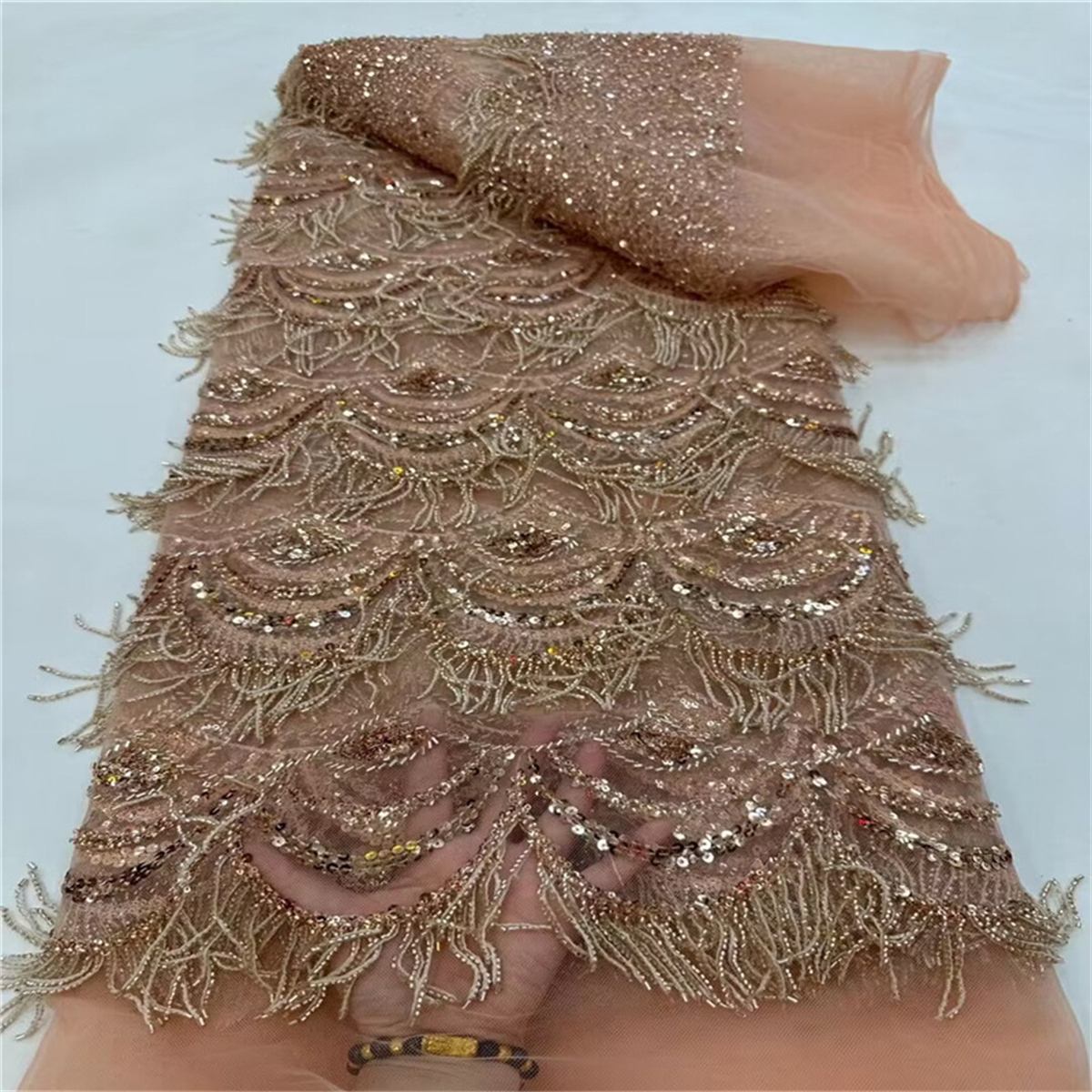Beaded Fringe Fabric - 5 Yards | MOD JLT131