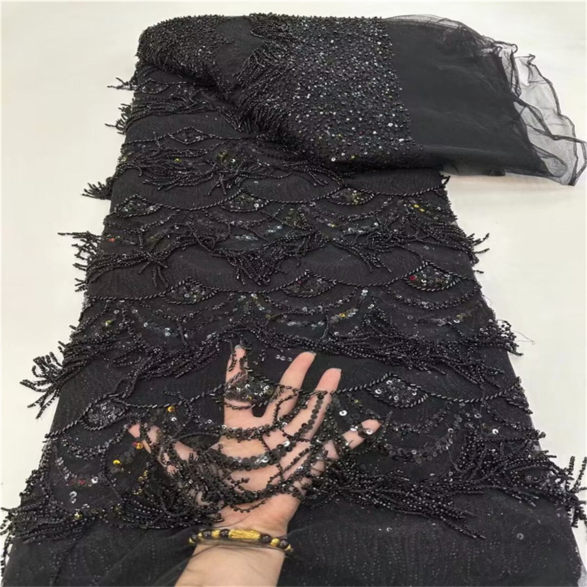 Beaded Fringe Fabric - 5 Yards | MOD JLT131