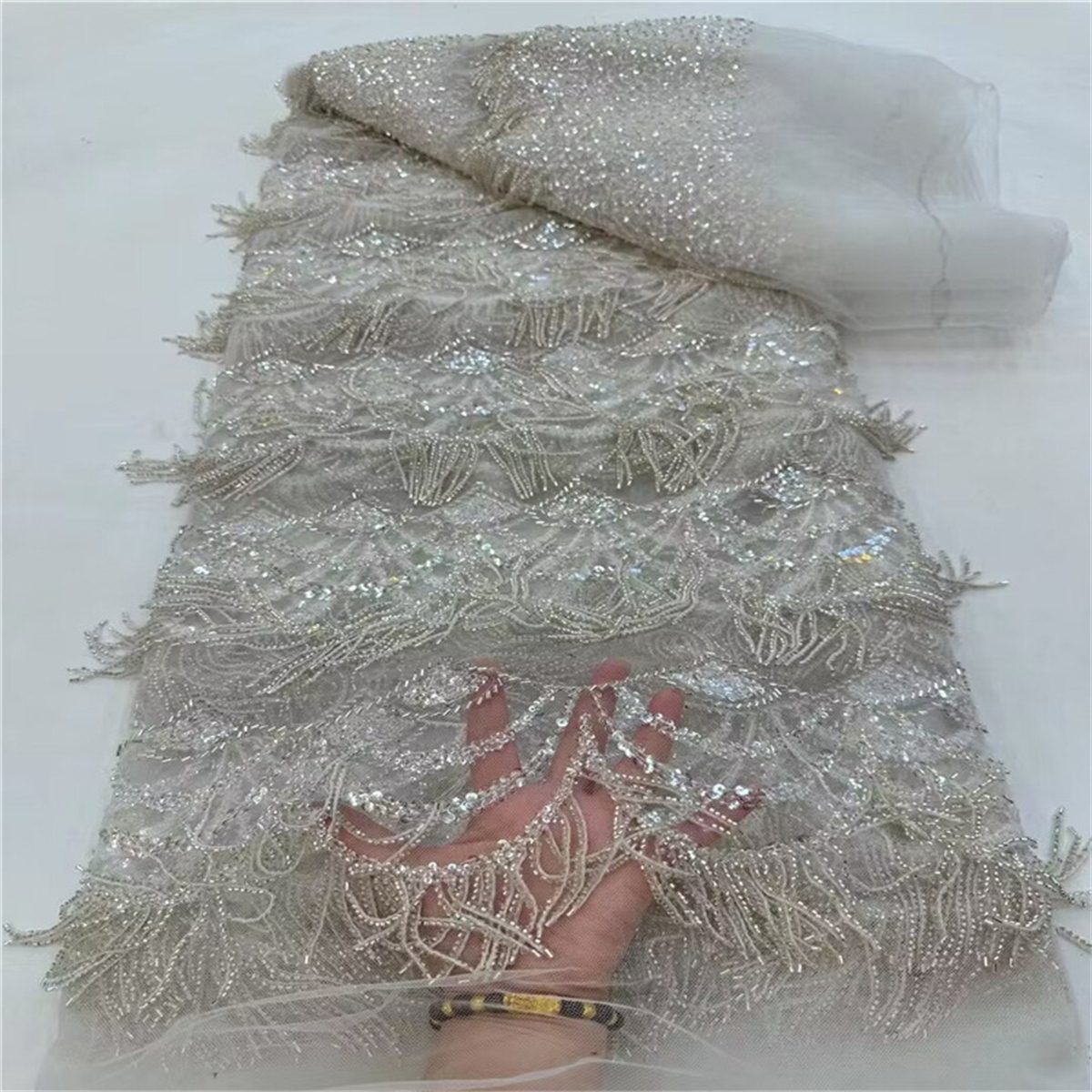 Beaded Fringe Fabric - 5 Yards | MOD JLT131