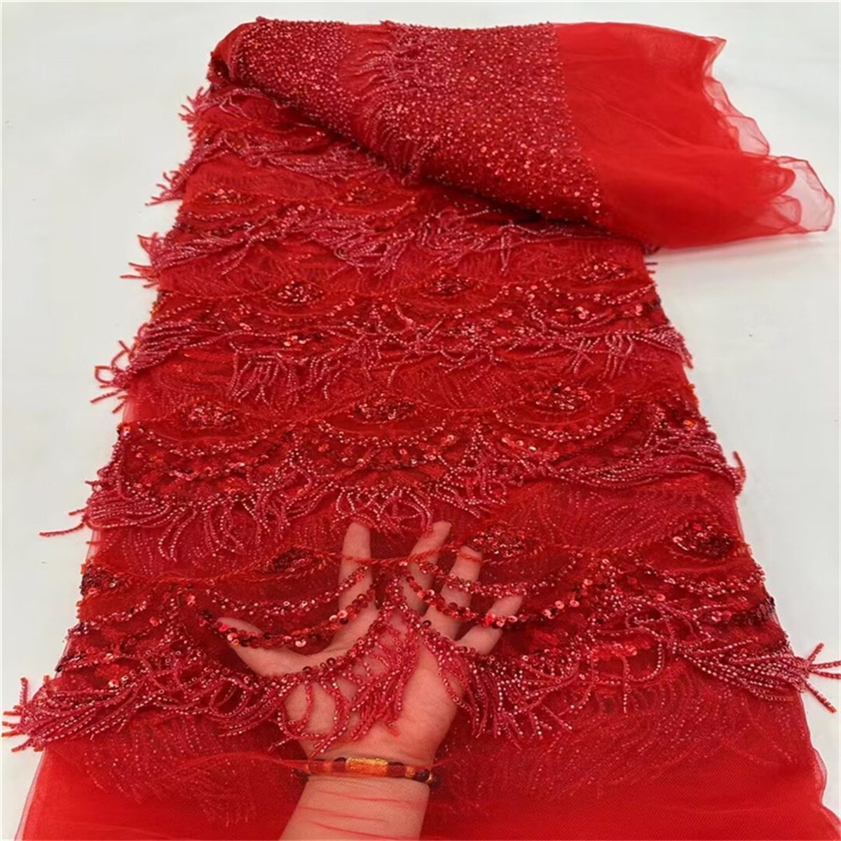 Beaded Fringe Fabric - 5 Yards | MOD JLT131