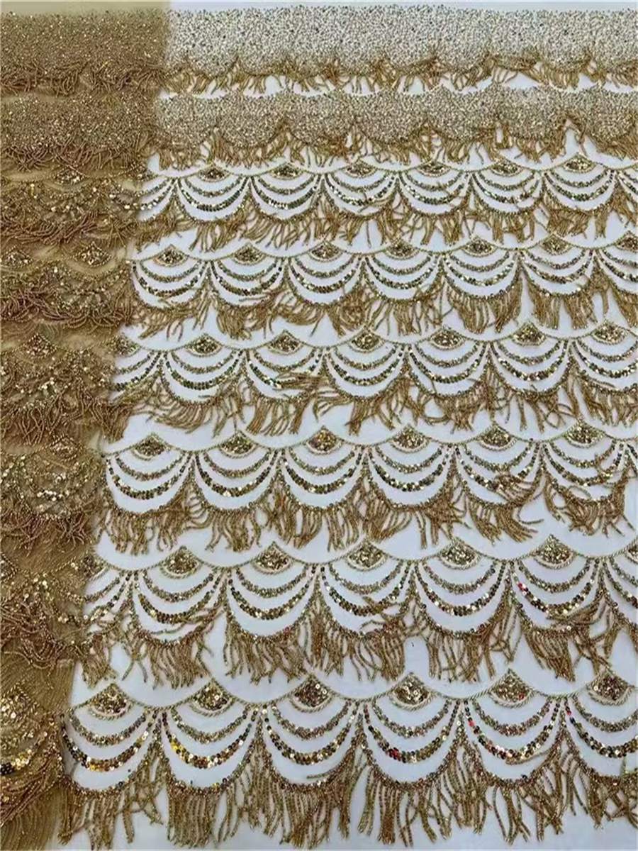 Beaded Fringe Fabric - 5 Yards | MOD JLT131