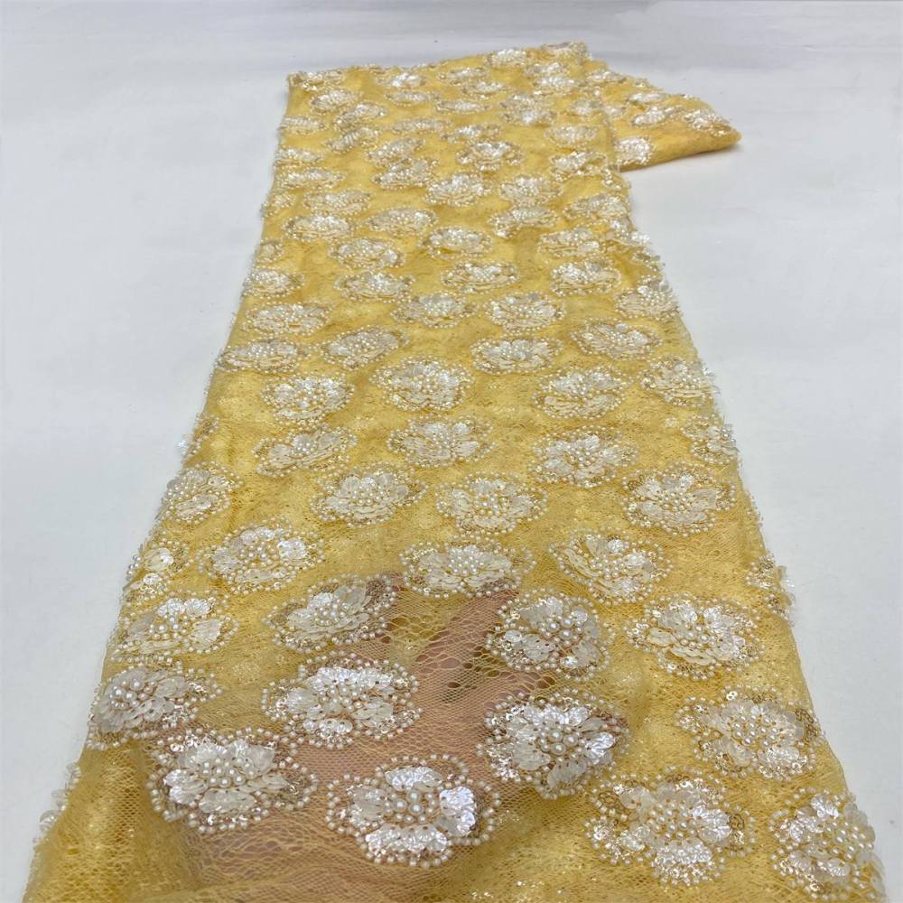 Beaded Lace Fabric LiL9055