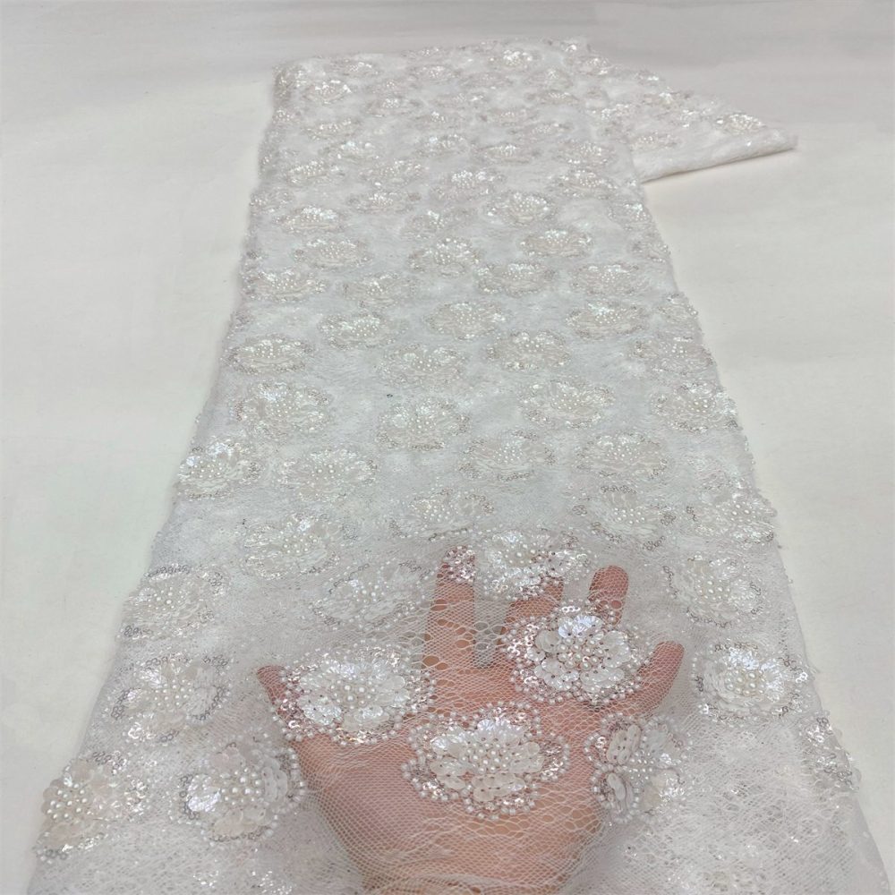 Beaded Lace Fabric LiL9055