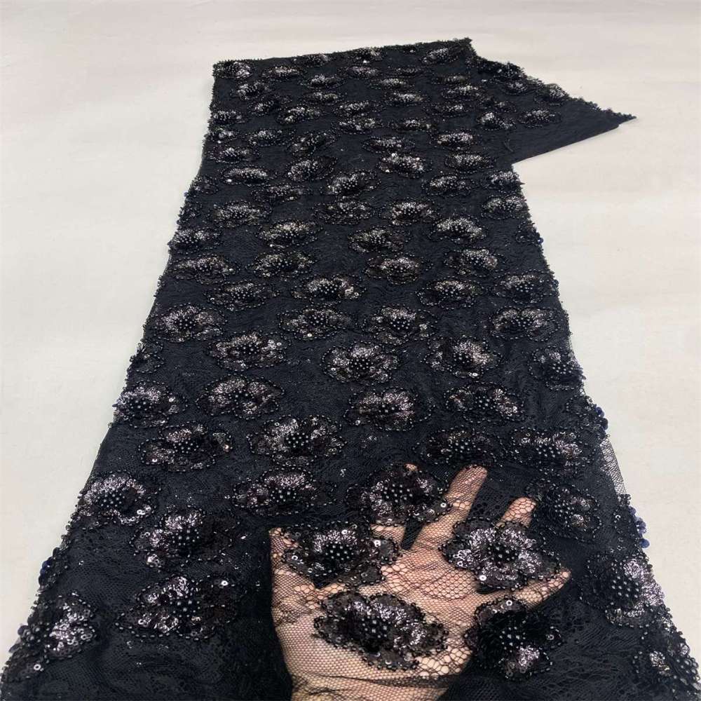 Beaded Lace Fabric LiL9055