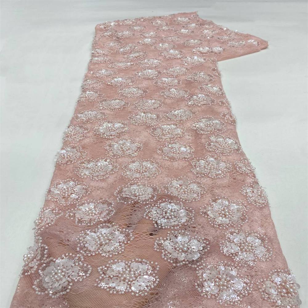 Beaded Lace Fabric LiL9055