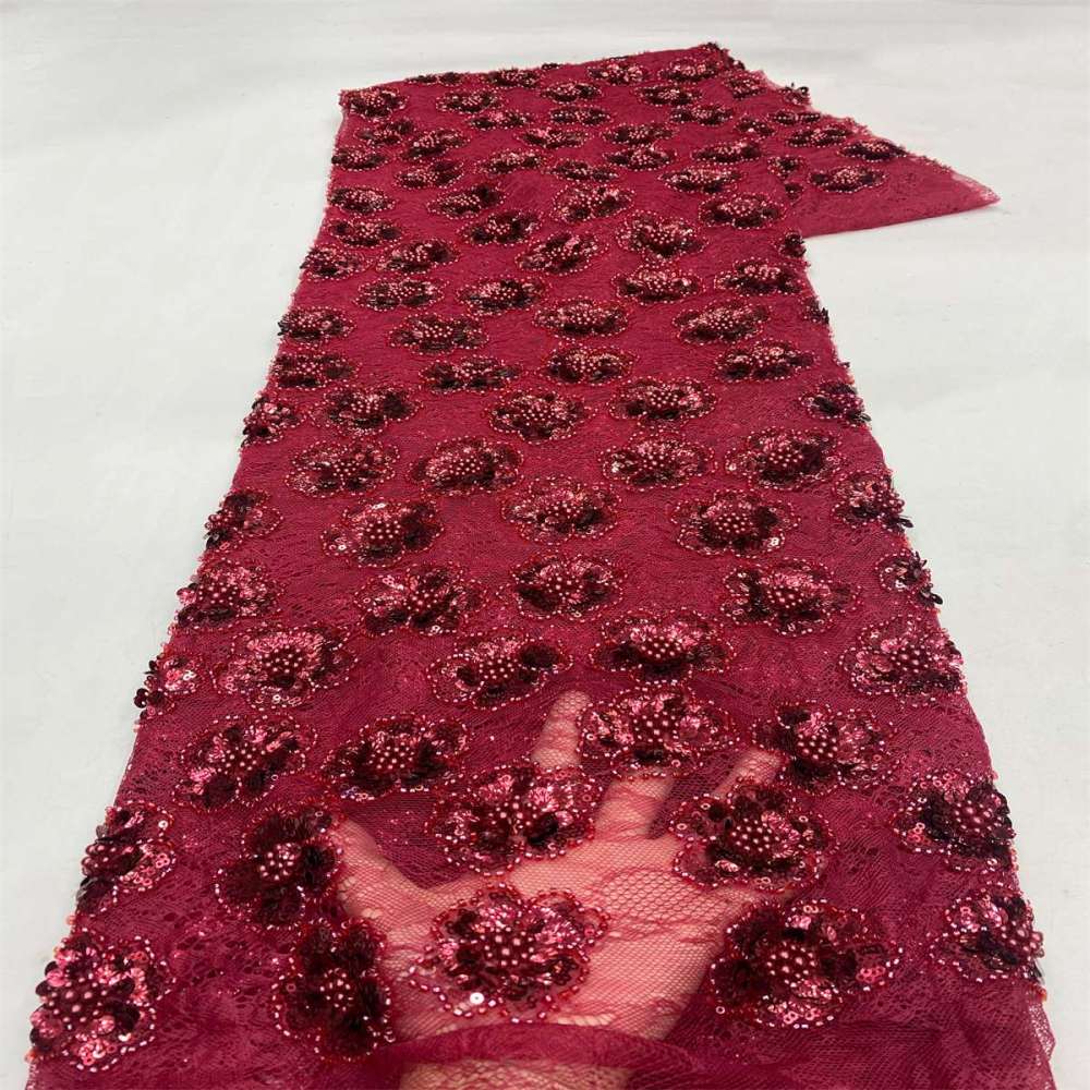 Beaded Lace Fabric LiL9055