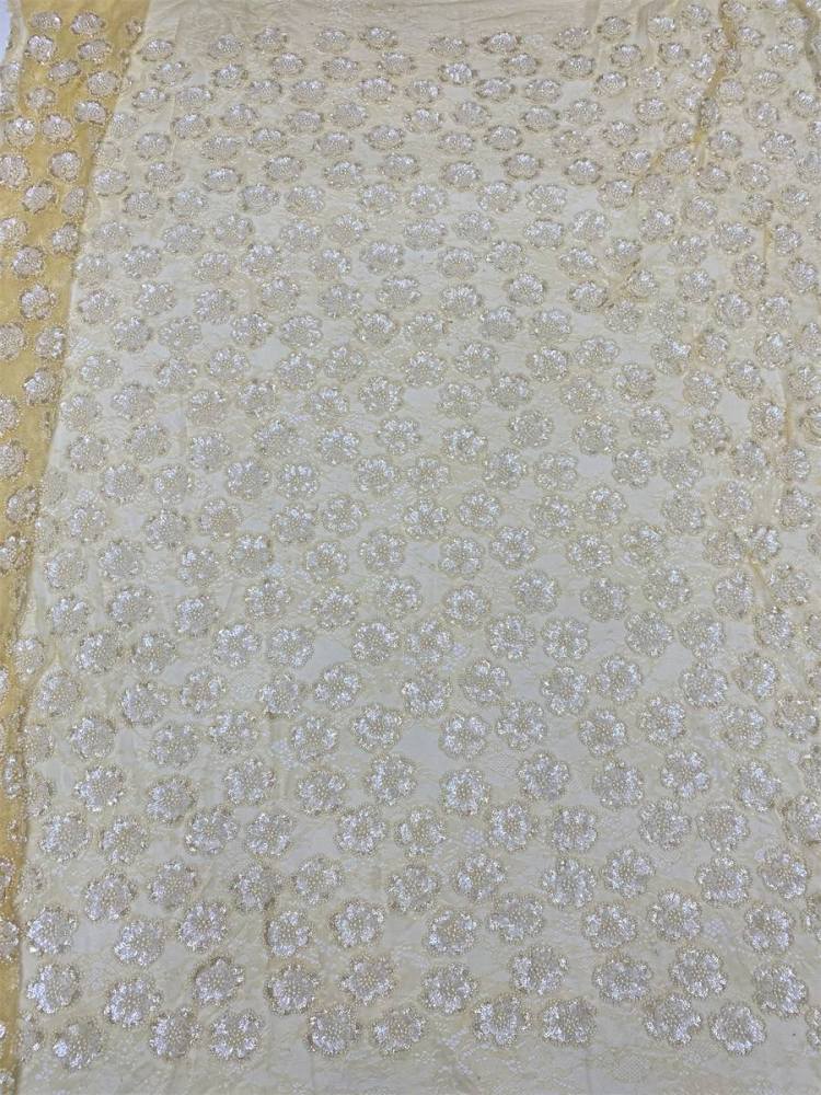 Beaded Lace Fabric LiL9055