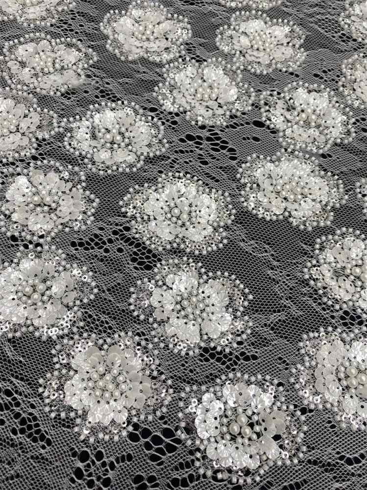 Beaded Lace Fabric LiL9055